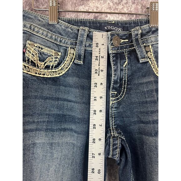 Vigoss Jeans Womens S2 L25 (28 x 25) Capri Heritage Fit Vintage Y2k 90s Western - Picture 5 of 14
